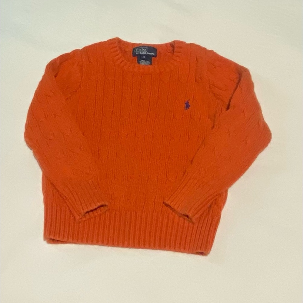 Polo by Ralph Lauren Kids 4T Orange Sweater